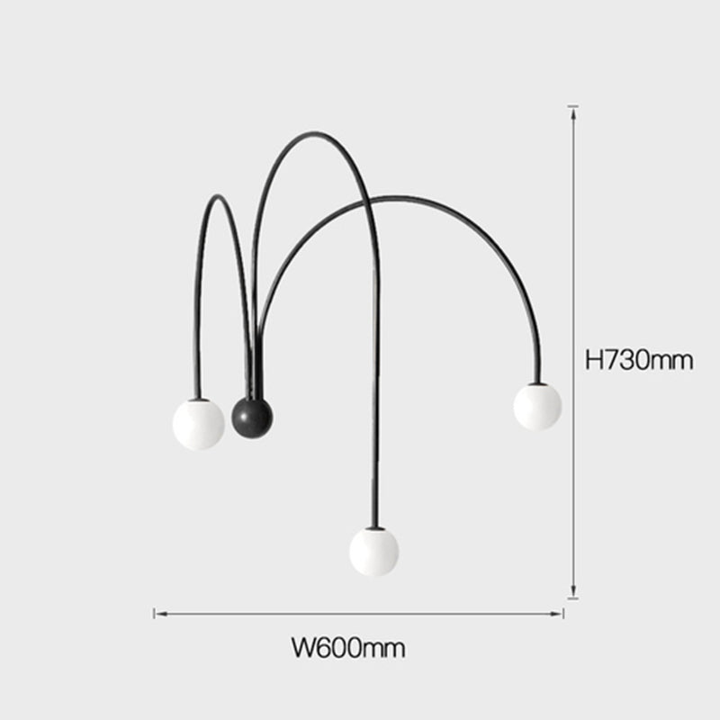 Decor Led Iron wall lamp Modern Living Room Glass Wall Light -Homdiy