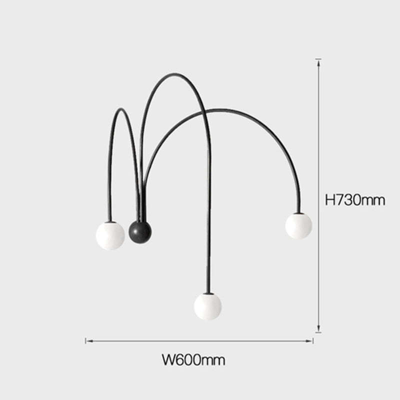 Decor Led Iron wall lamp Modern Living Room Glass Wall Light -Homdiy