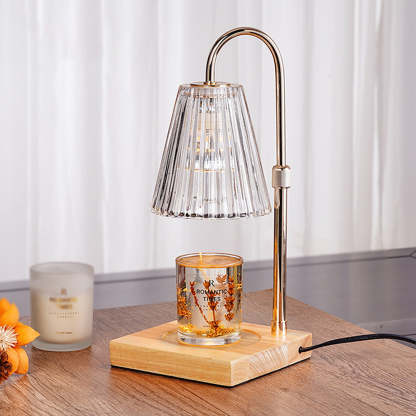 Contemporary Nordic Brown Glass Bedroom Table Lamp