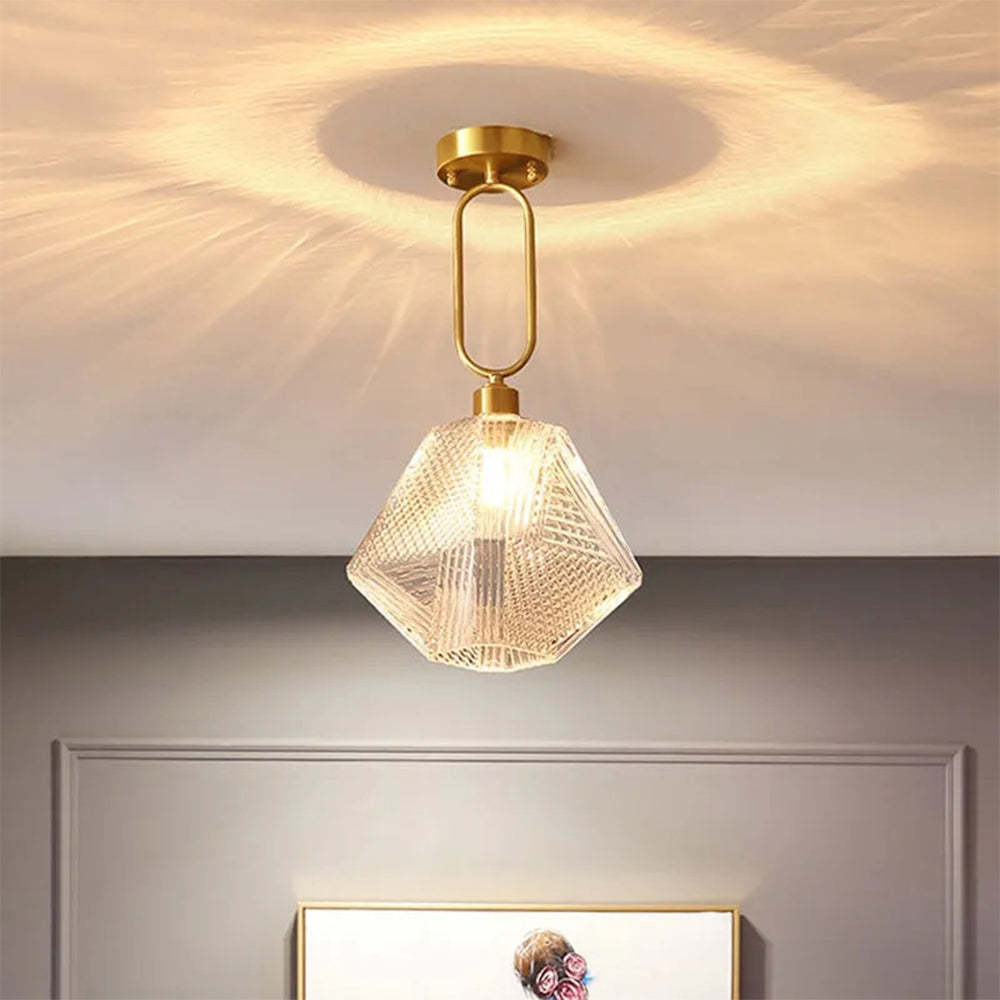 Homdiy Contemporary Modern Ceiling Lights Glass Hallway Ceiling Lighting