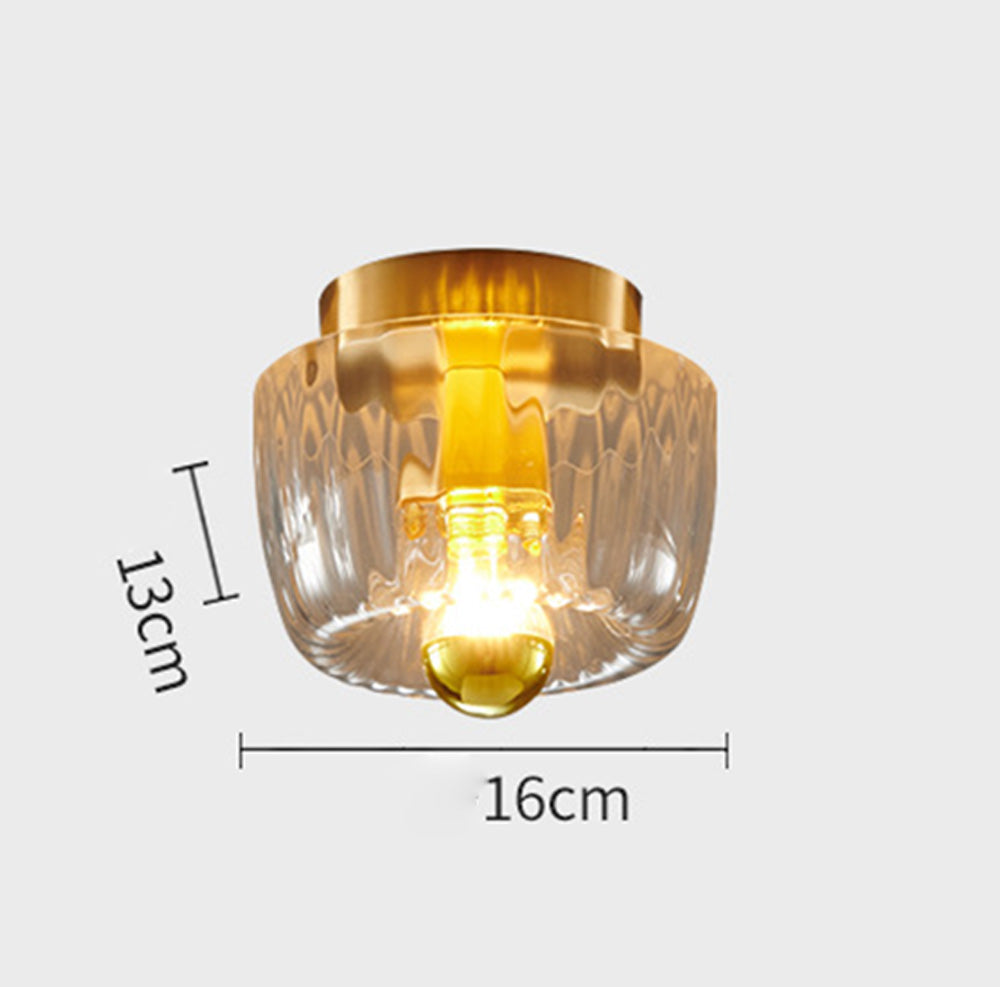 Contemporary Simple Mini Clear Glass Ceiling Light