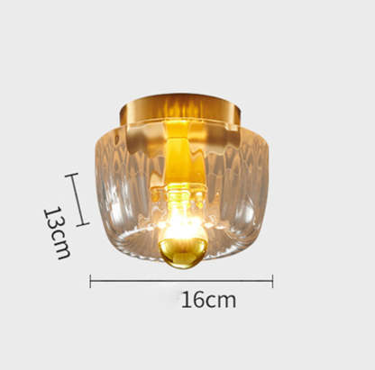 Contemporary Simple Mini Clear Glass Ceiling Light