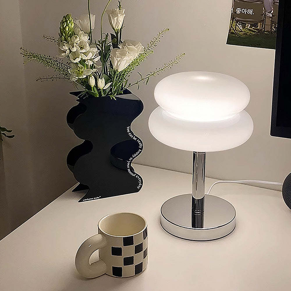 Morandi Glass Simple Living Room Mini Table Lamp