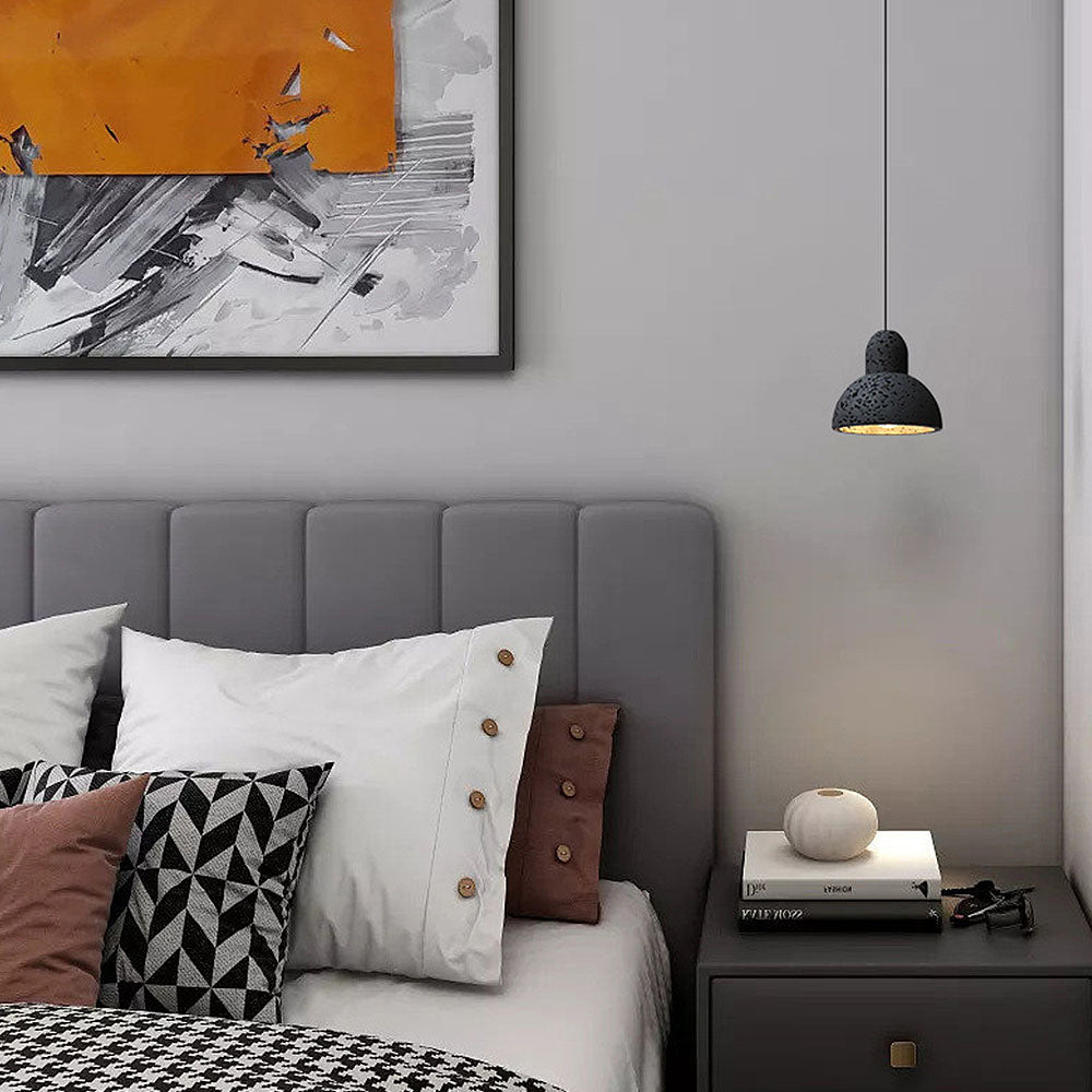 Wabi-Sabi Style Black Pendant Light For Dining Room