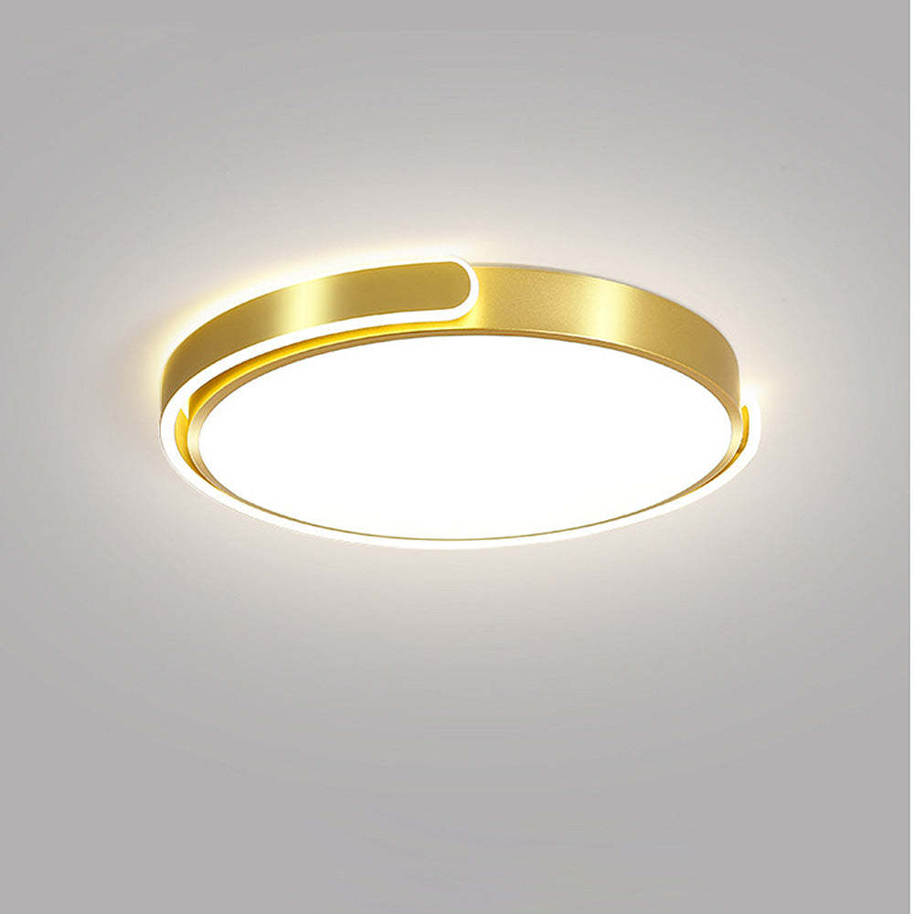 Minimalist Round Acrylic Colorful Bedroom LED Ceiling Light
