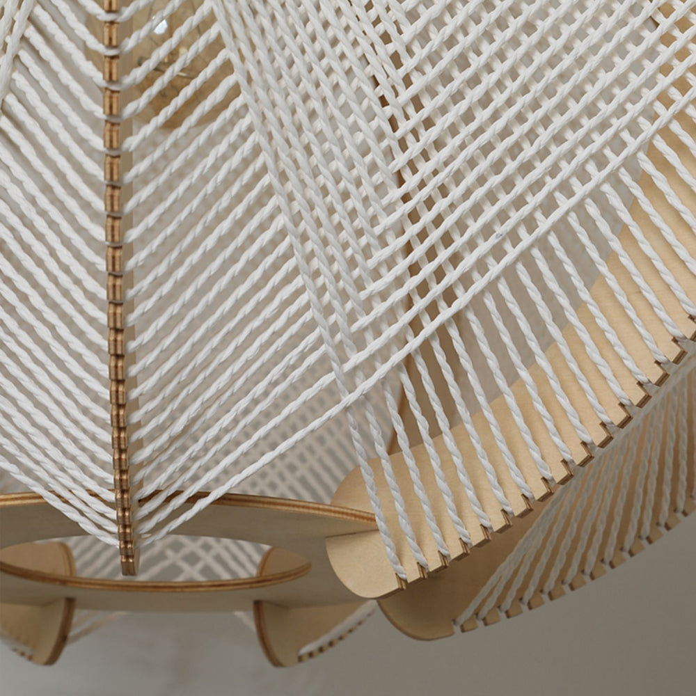 Mid-Century Scandinavian Wood Pendant Lights -Homdiy