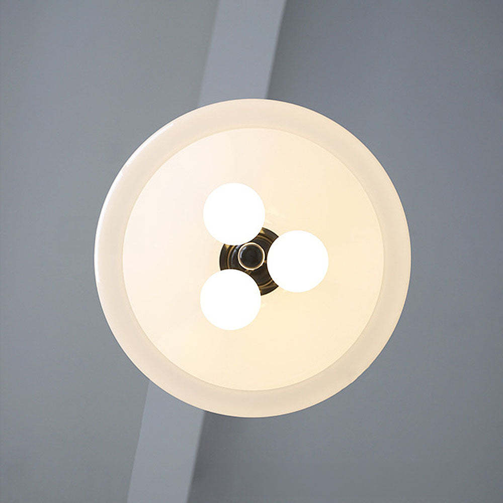 Nordic Red Glass Living Room Pendant Light