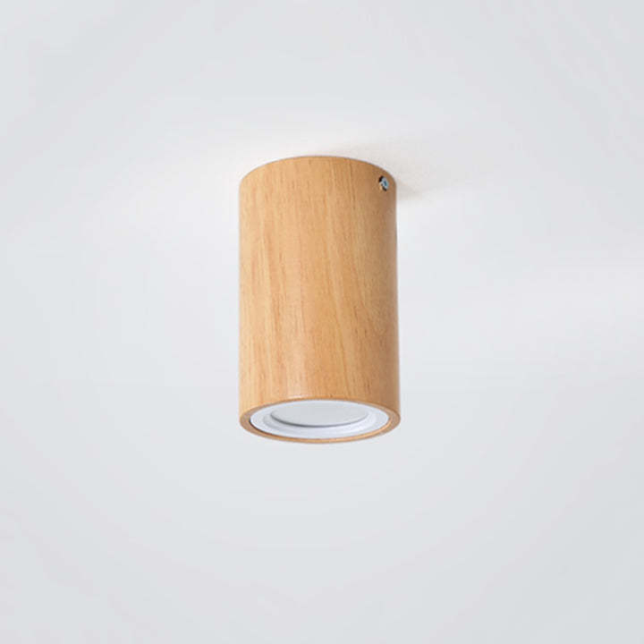 Simple Wood Round LED Hallway Downlight
