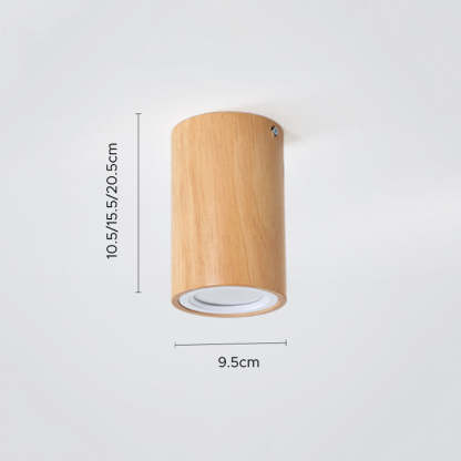 Simple Wood Round LED Hallway Downlight