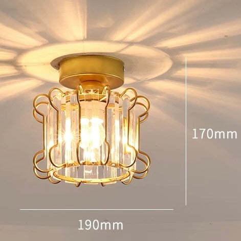 Art Deco Black Metal Ceiling Lights For Bedroom