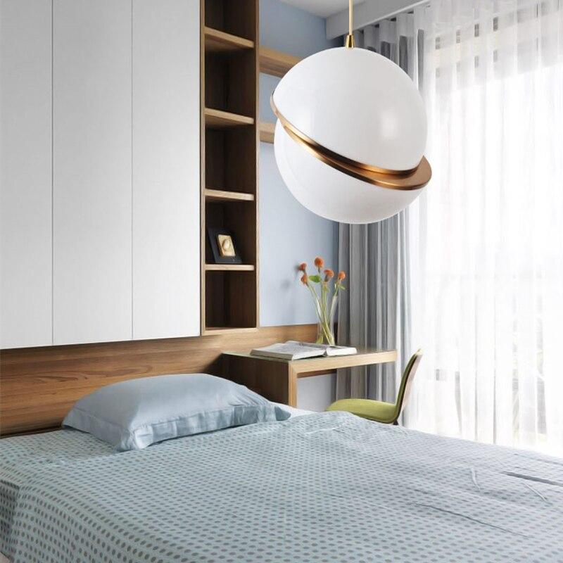 Modern White Misplaced Ball Pendant Light