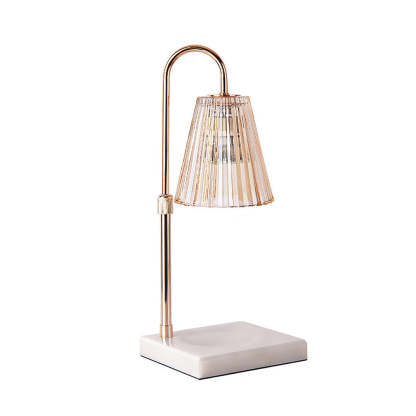 Contemporary Nordic Brown Glass Bedroom Table Lamp