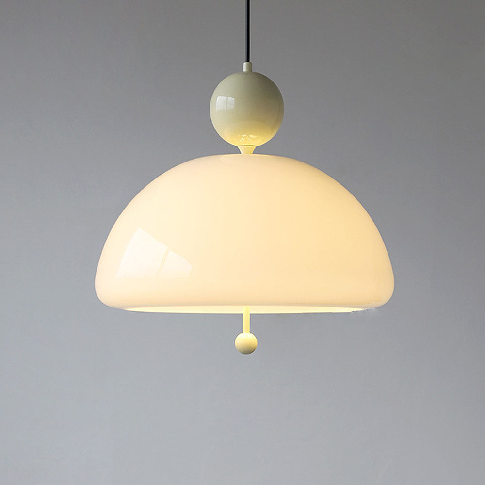 Nordic Red Glass Living Room Pendant Light