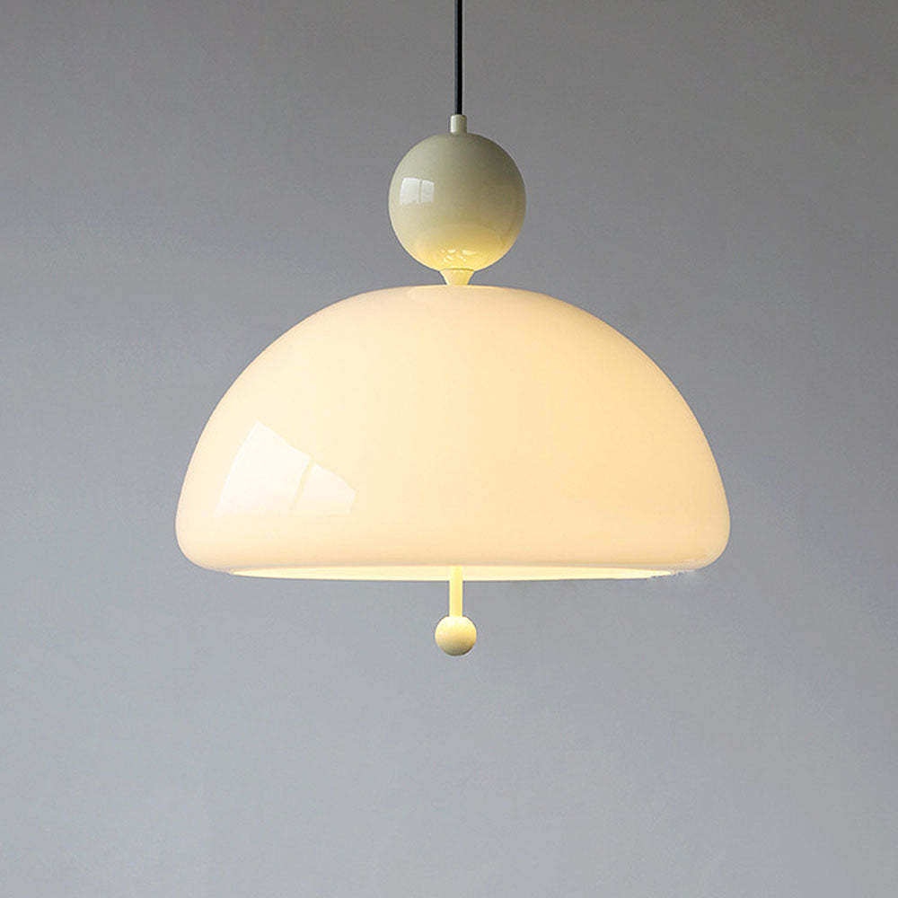 Nordic Red Glass Living Room Pendant Light