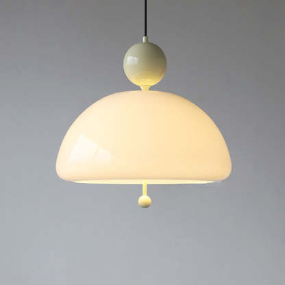 Nordic Red Glass Living Room Pendant Light