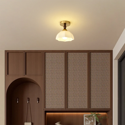 Modern White Globe  Hallway Ceiling Lighting