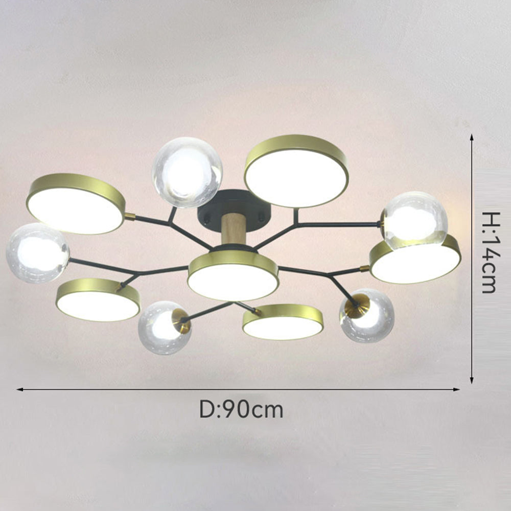 Multi Bulbs LED Colorful Living Room Ceiling Light