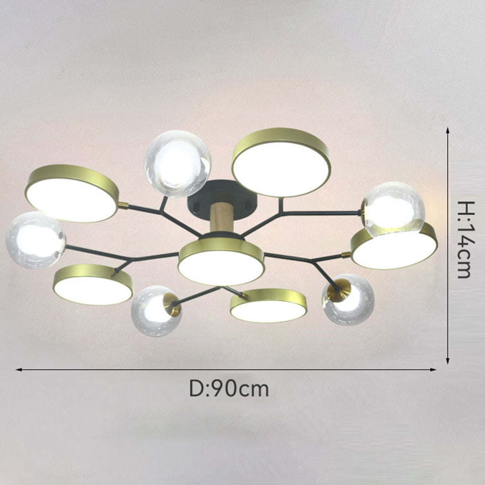 Multi Bulbs LED Colorful Living Room Ceiling Light