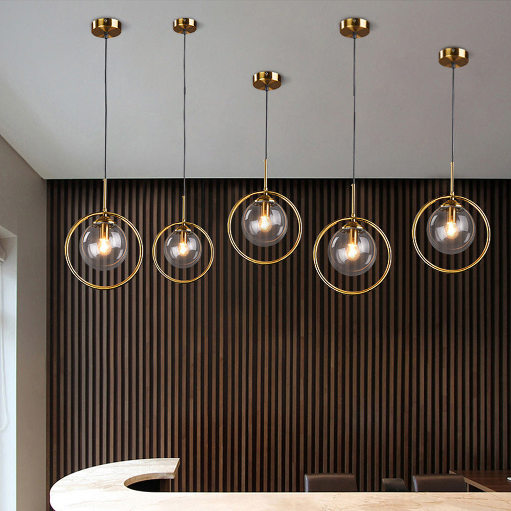 Creative Ball Glass Dining Room Pendant Light