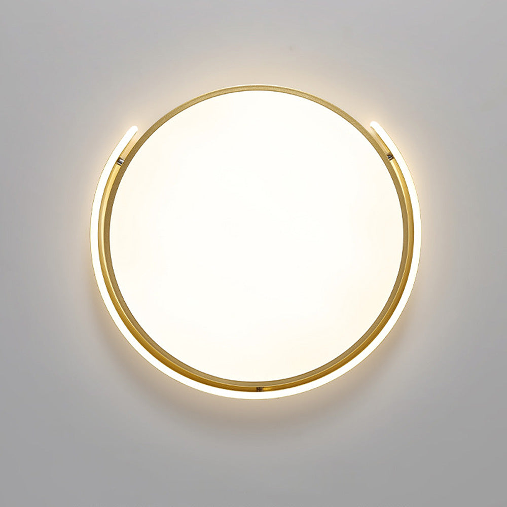Minimalist Round Acrylic Colorful Bedroom LED Ceiling Light