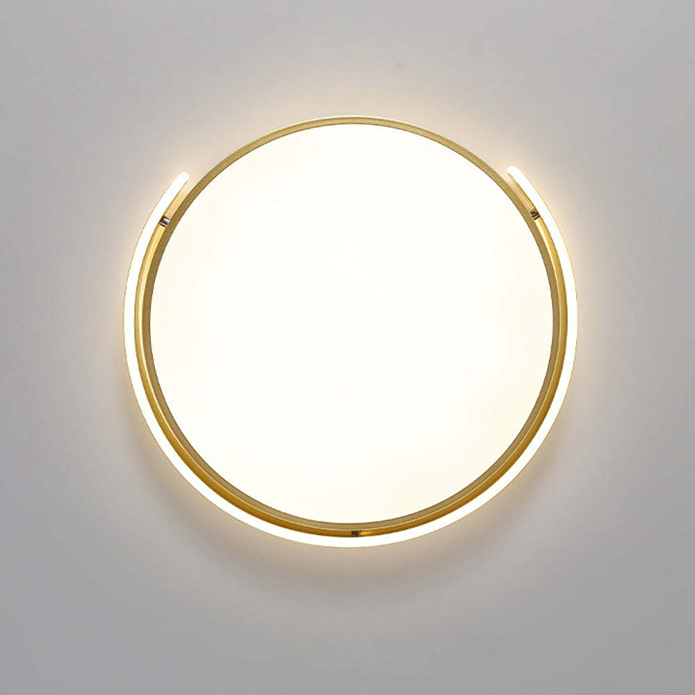 Minimalist Round Acrylic Colorful Bedroom LED Ceiling Light
