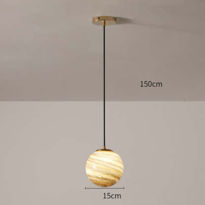 Planet Pretty Glass Pendant Light For Bedside