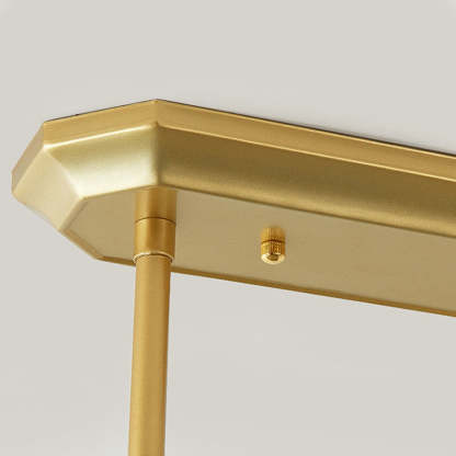 Nordic Square Crystal Island Lamps For Kitchen