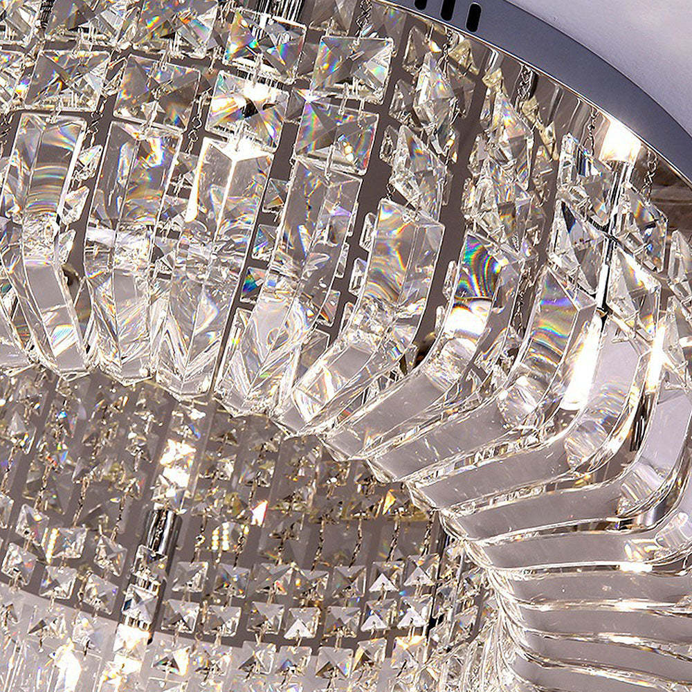 Round Crystal Bright Bedroom Ceiling Lights