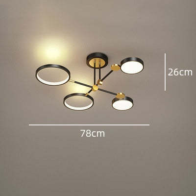 Modern LED Gold and Black Bedroom Ceiling Light
