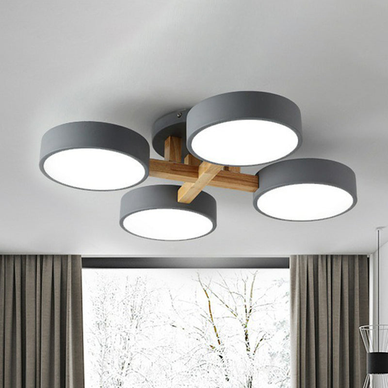 Simple LED Semi Flush Bedroom Ceiling Lighting
