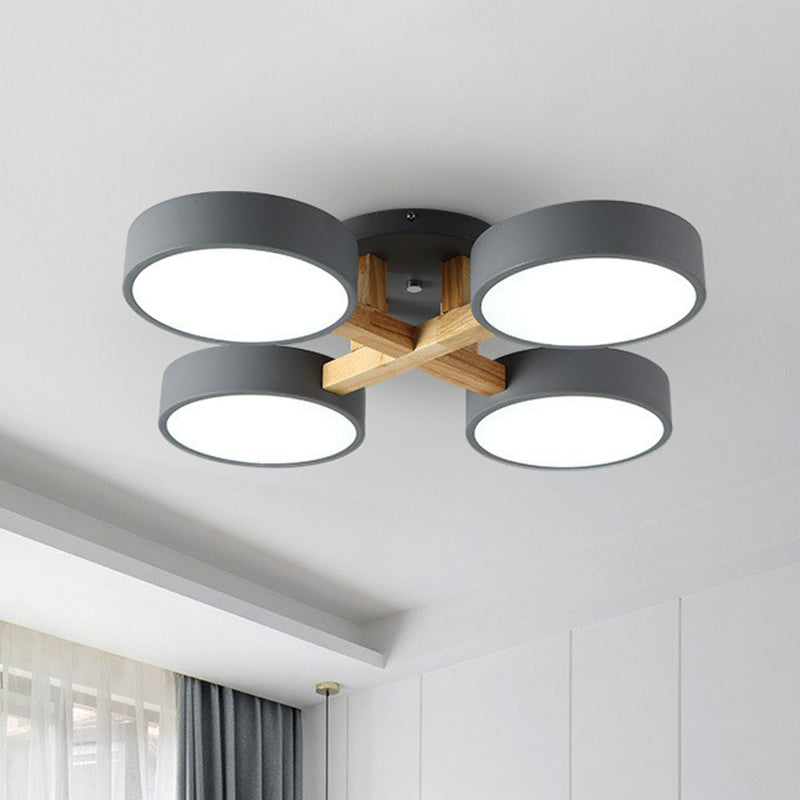 Simple LED Semi Flush Bedroom Ceiling Lighting