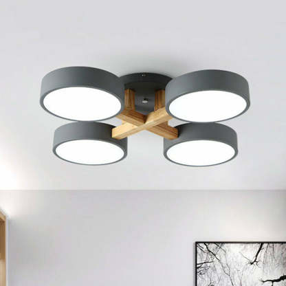 Simple LED Semi Flush Bedroom Ceiling Lighting