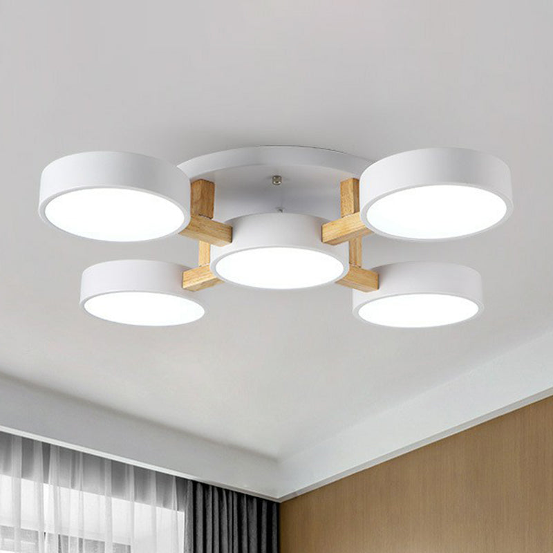 Simple LED Semi Flush Bedroom Ceiling Lighting