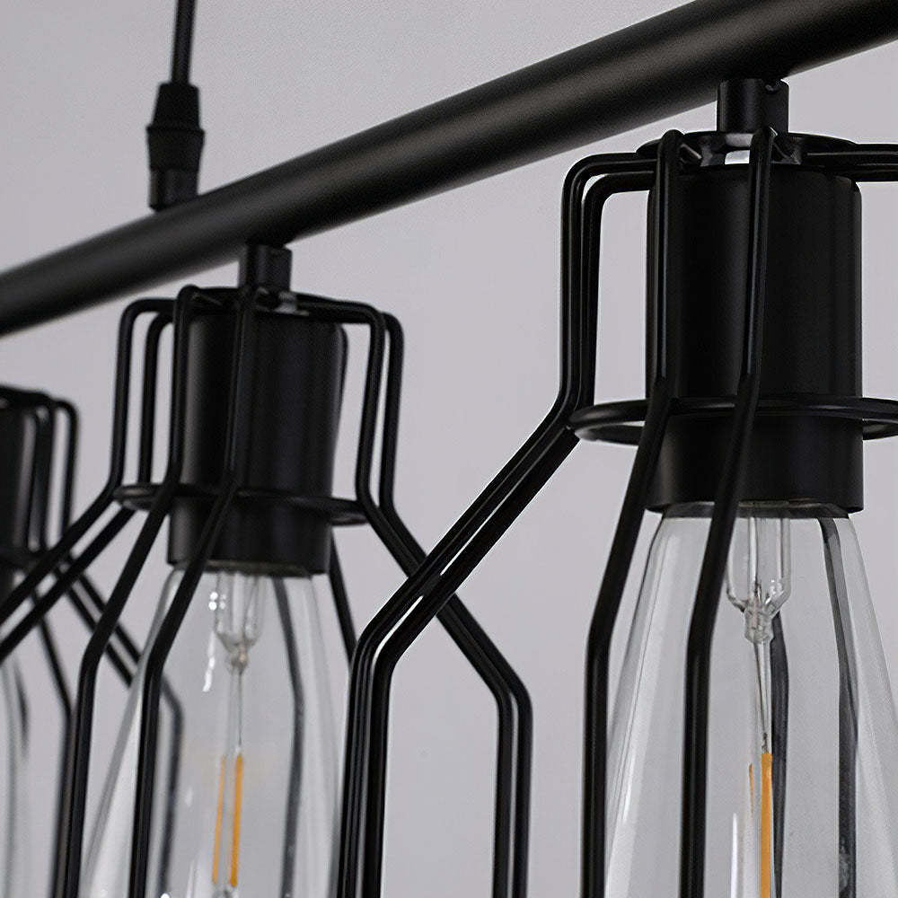 Multi-Bulbs Vintage Pendant Light For Dining Room
