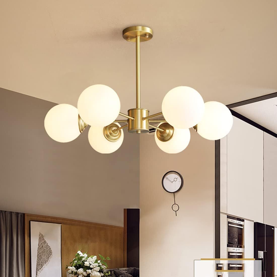 Modern Gold Luxury Brass Chandelier Light For Bedroom