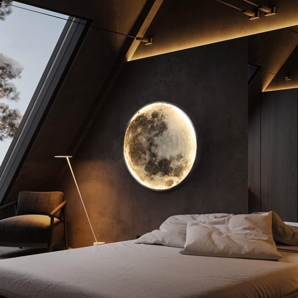 LED Moon Acrylic Home Decor Wall Lamp
