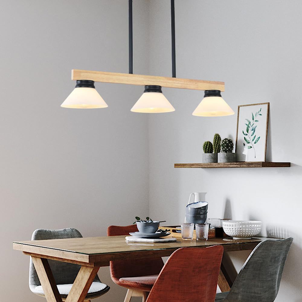 Contemporary Wooden Ceiling Lights For Kitchen Island