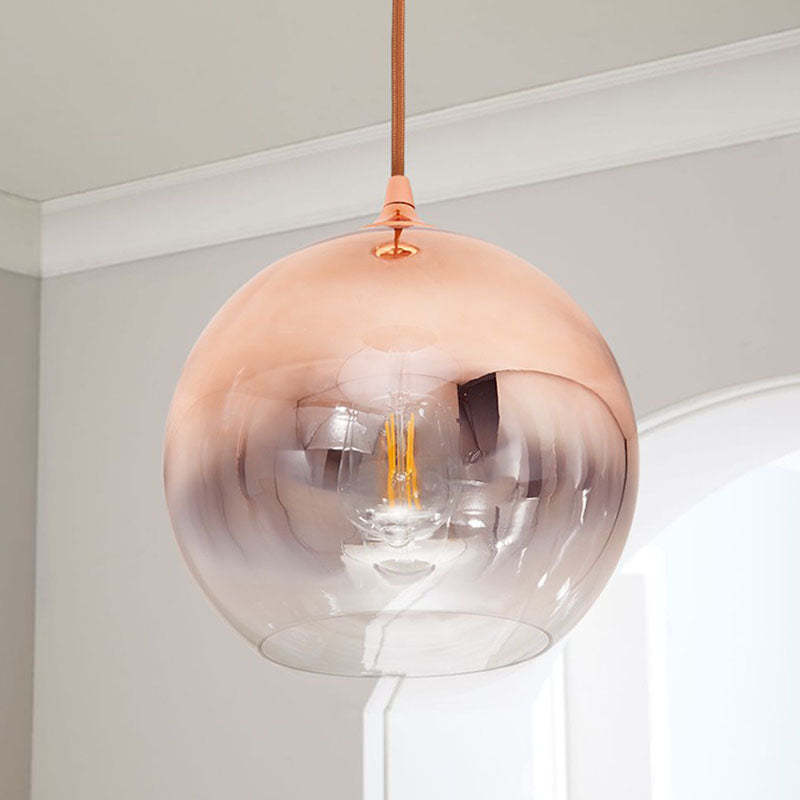 Modern Simple Colorful Glass Hanging Lamp