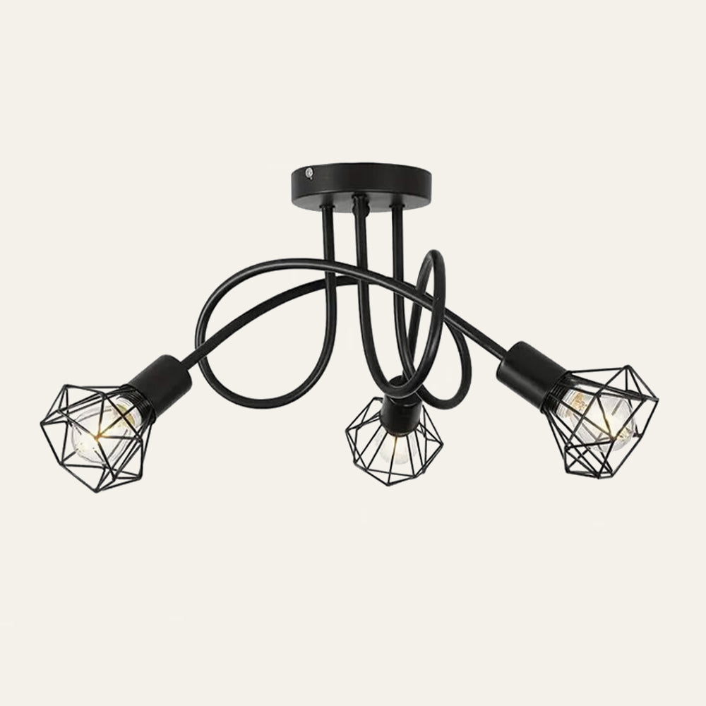 Industrial Stylish Refined Iron Living Room Ceiling Lights