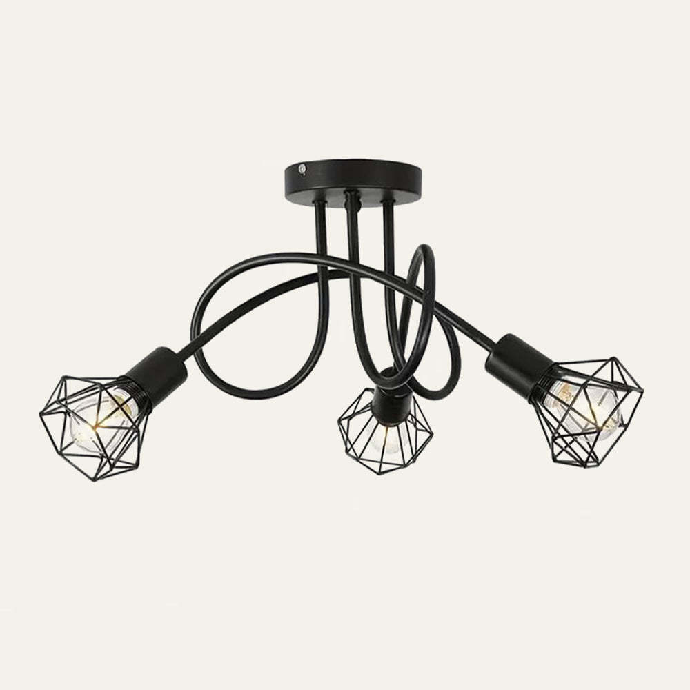 Industrial Stylish Refined Iron Living Room Ceiling Lights