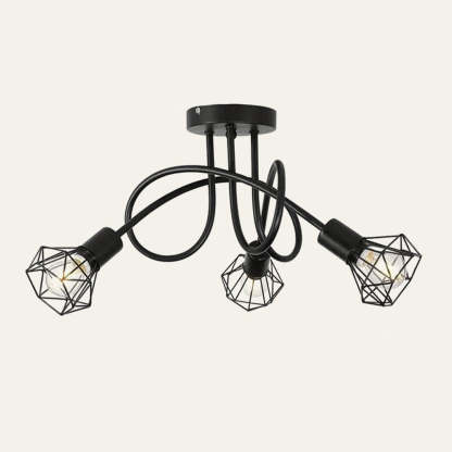 Industrial Stylish Refined Iron Living Room Ceiling Lights