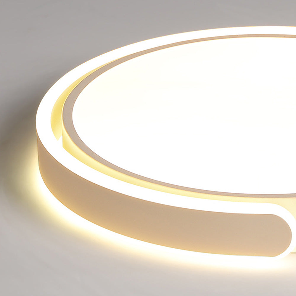 Minimalist Round Acrylic Colorful Bedroom LED Ceiling Light