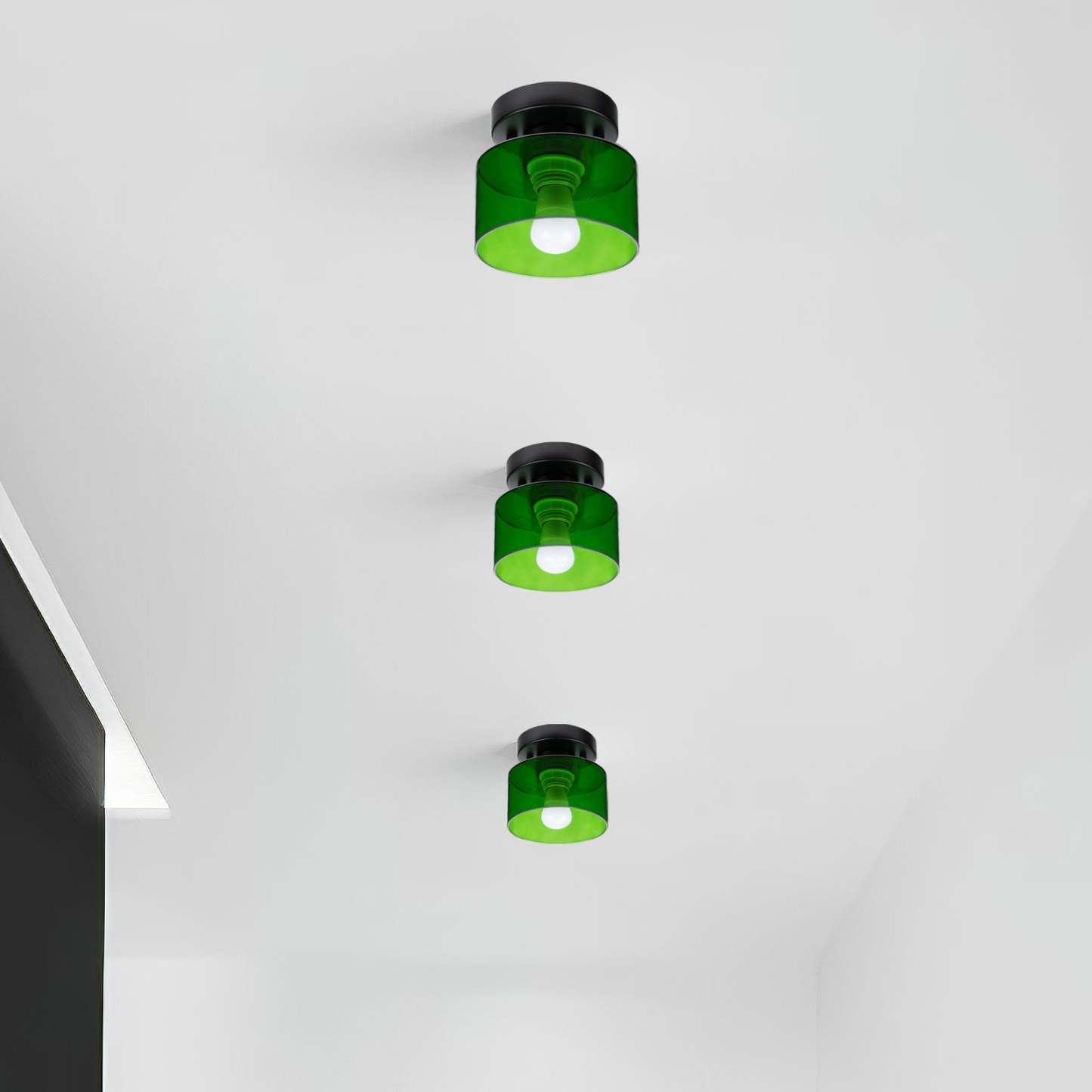 Bauhaus Glass Colorful Ceiling Lights
