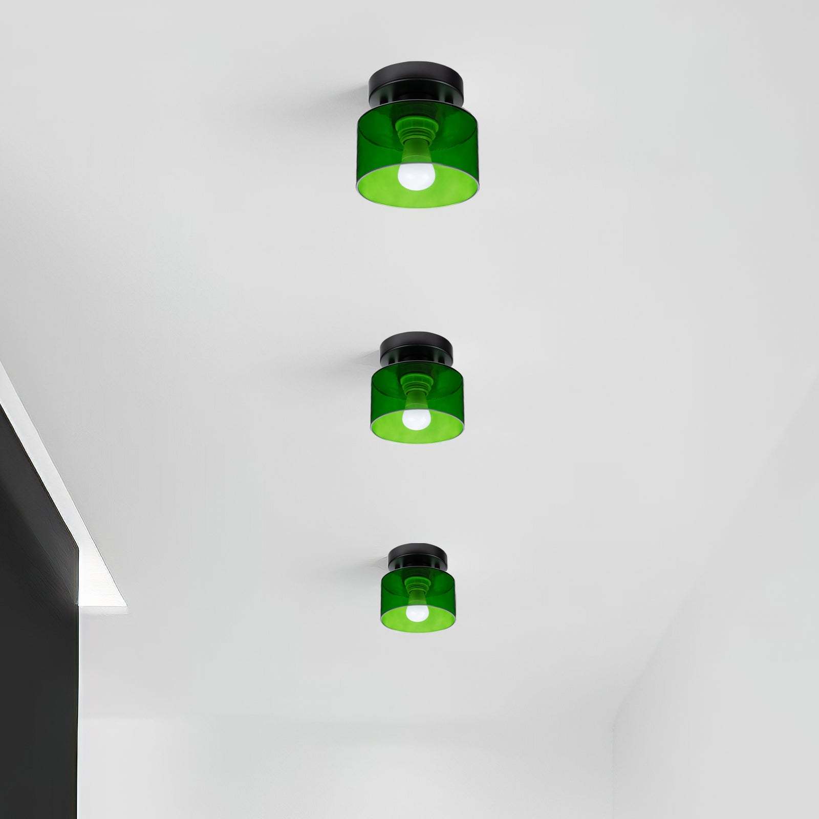Bauhaus Glass Colorful Ceiling Lights