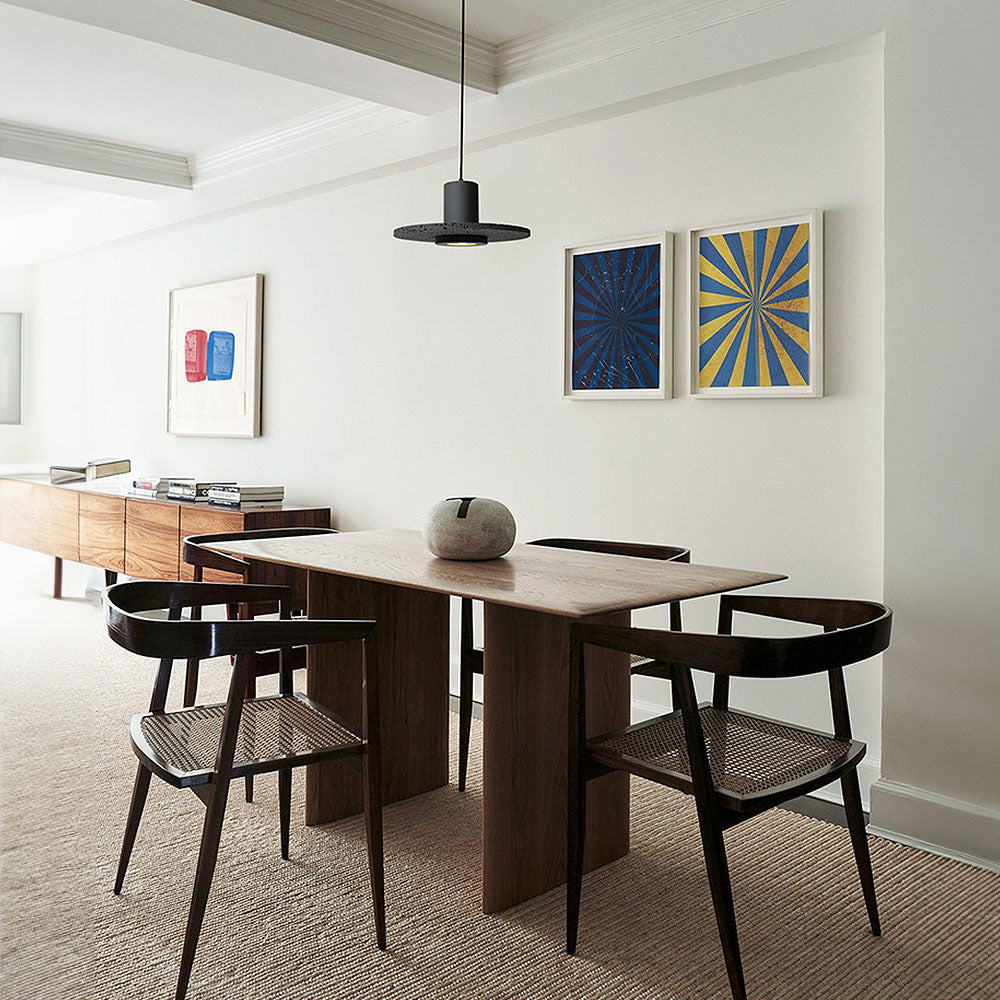 Wabi-Sabi Style Black Pendant Light For Dining Room