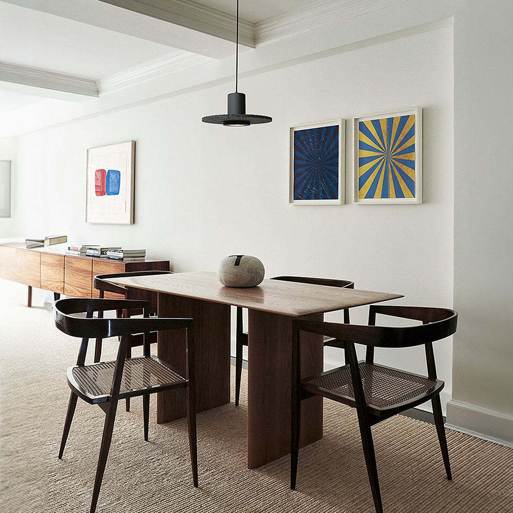 Wabi-Sabi Style Black Pendant Light For Dining Room