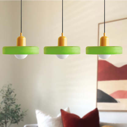 3 Heads Minimalism Art Decor Glass Pendant Light For Kitchen