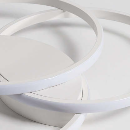 Modern White Round Iron LED Ceiling Light for Living Room