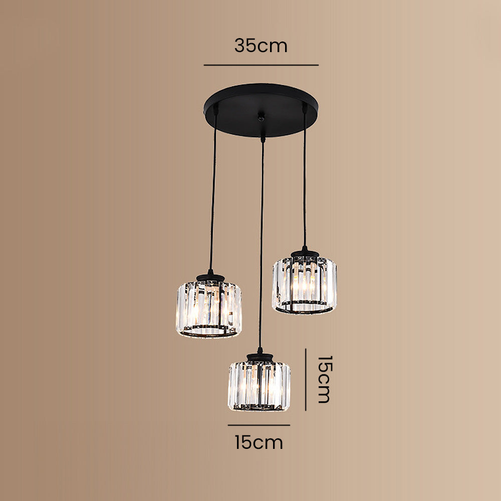 Modern Multi-Head Crystal Kitchen Island Lamps