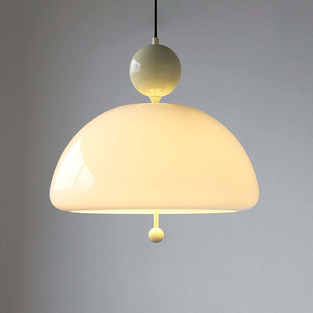 Nordic Red Glass Living Room Pendant Light